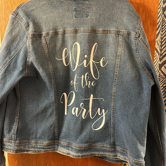 “Wife of the party” Jean jacket - Picture 3 of 4